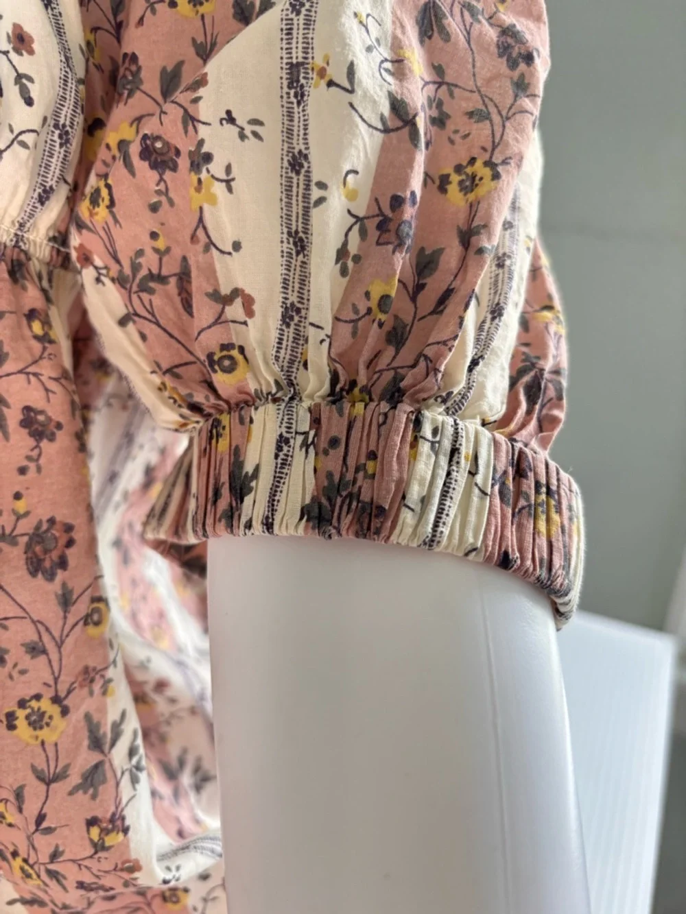 Free People 'Vintage Lover' Floral Print Short Sleeve Blouse Boho